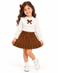 Havana Wool-Blend Skirt Set