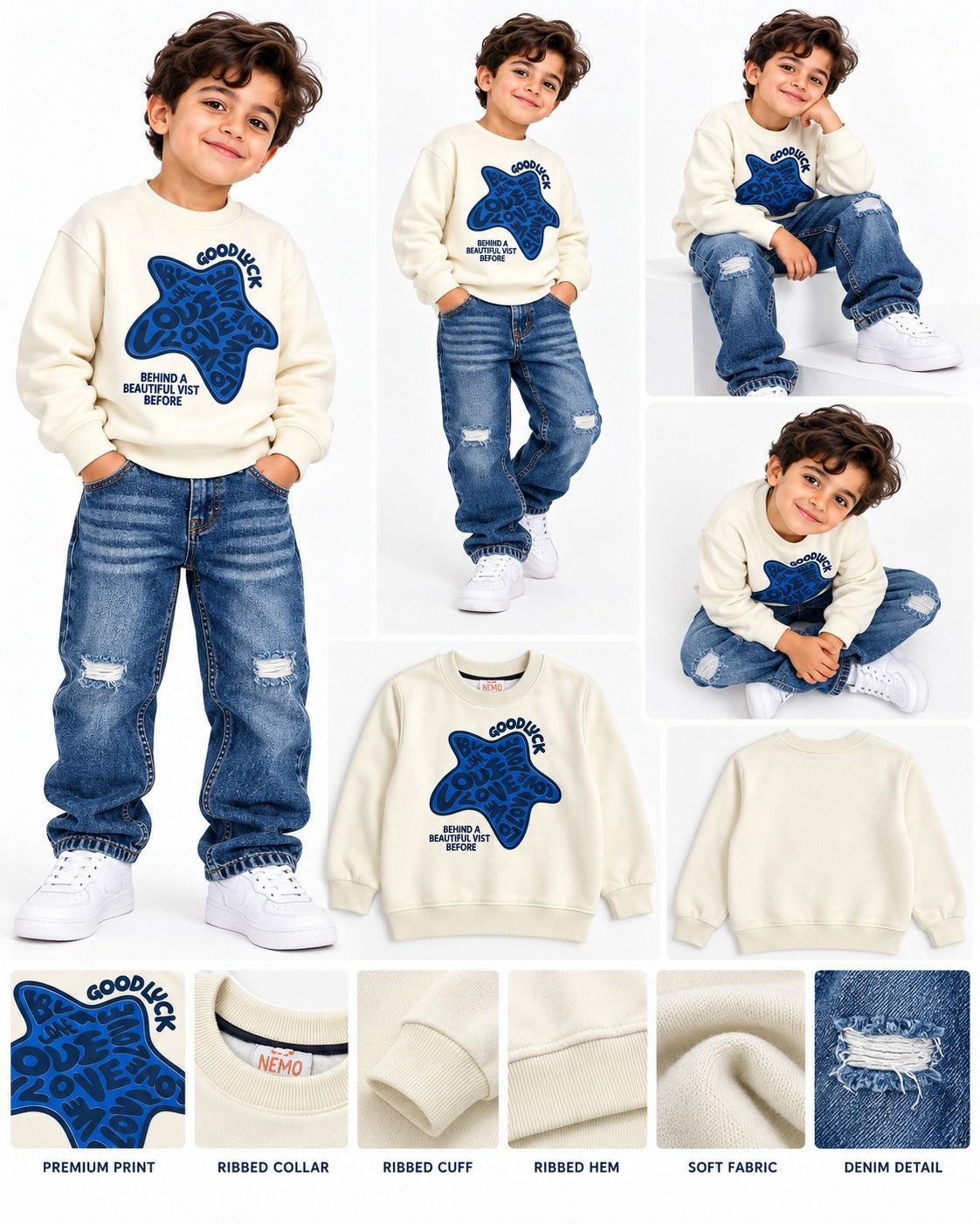 Crewneck Sweatshirt Off-White