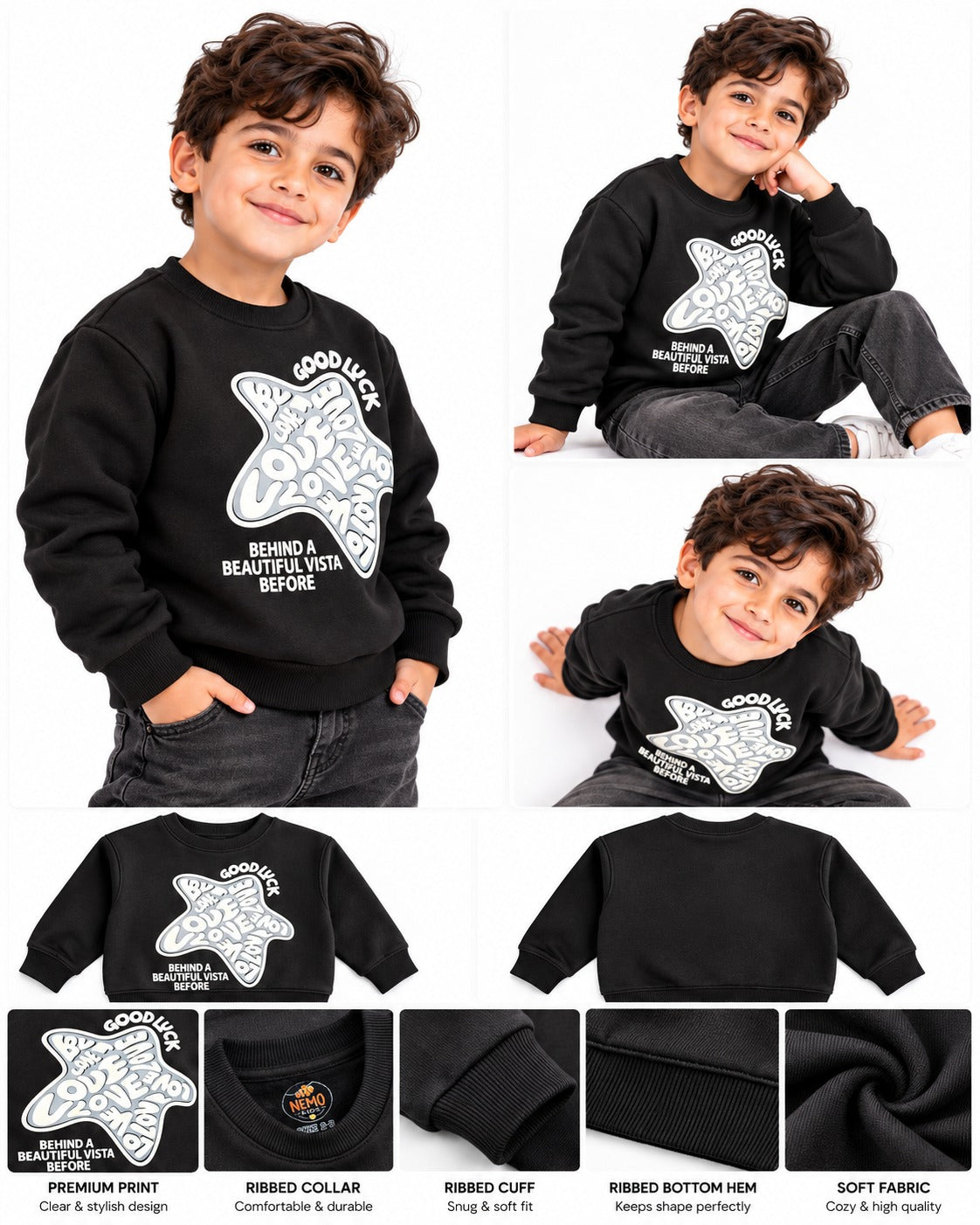 Crewneck Sweatshirt Black